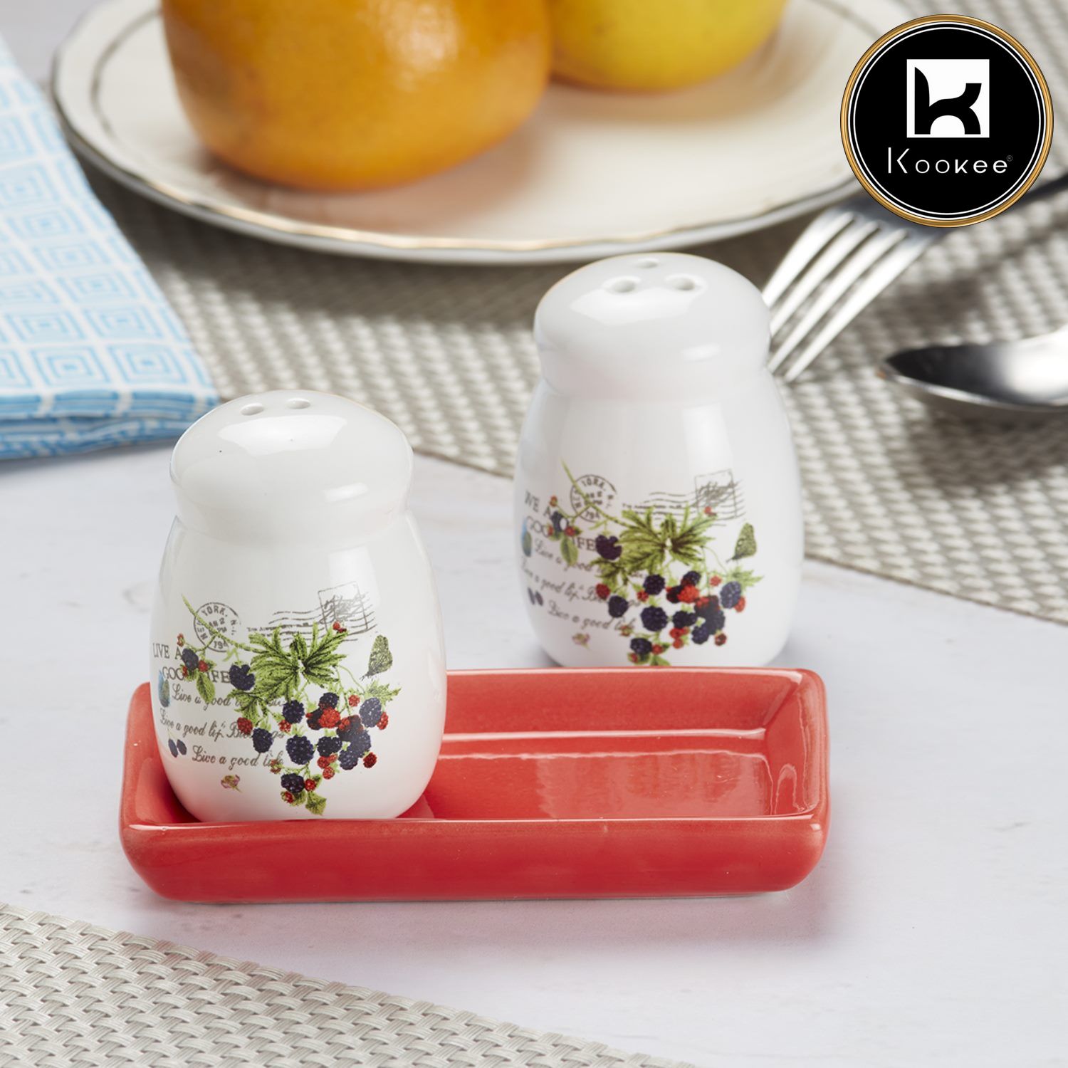 Kookee Salt and Pepper Sets, White, ART08590