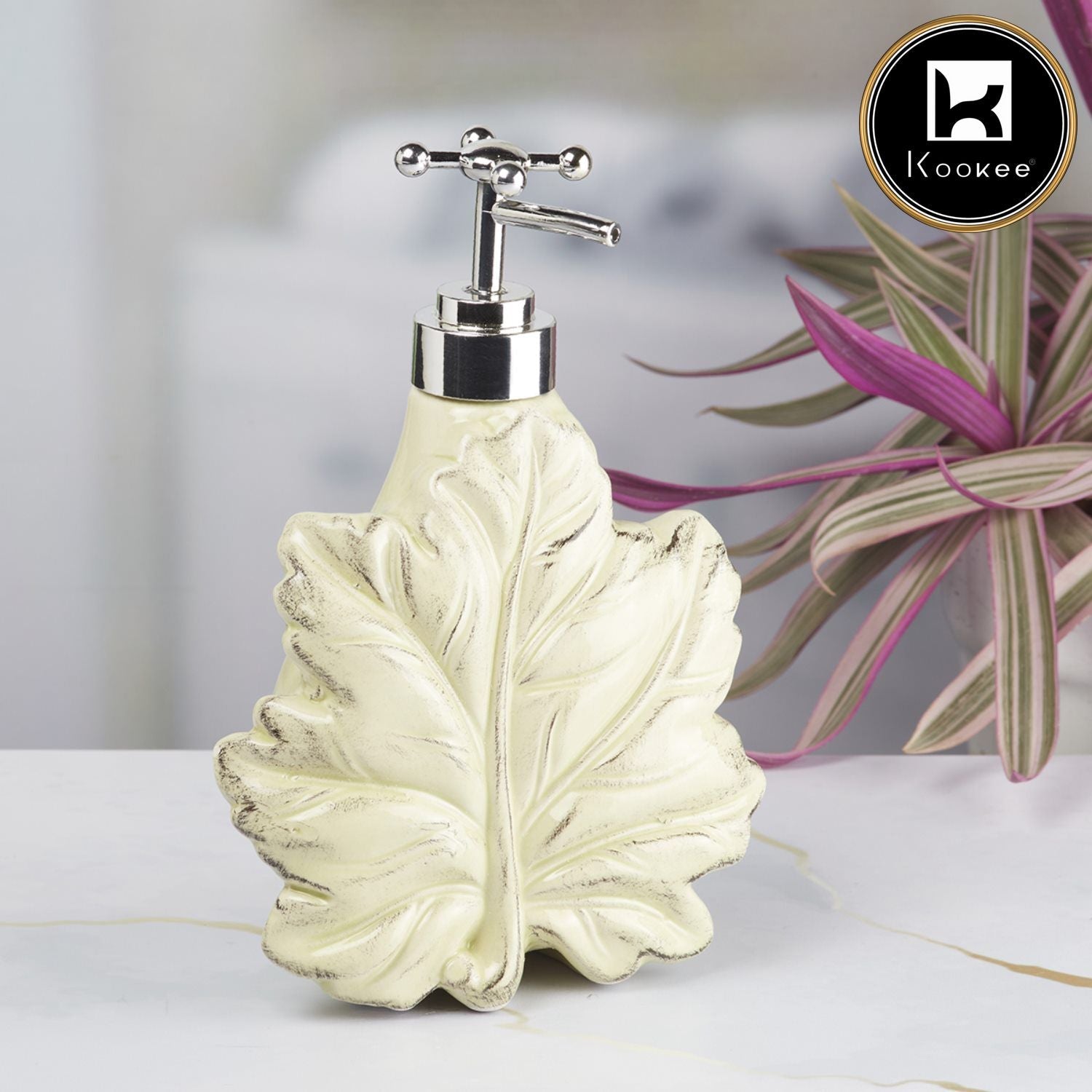 Ceramic Soap Dispenser for handwash for Bathroom, Blue, (Set of 1) (8635)