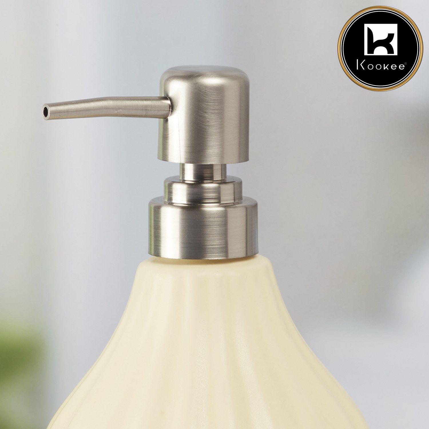 Kookee Ceramic Soap Dispensers, Off White, ART08645