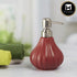 Kookee Ceramic Soap Dispenser with Stylish Refillable Pump Bottle for Bathroom Handwash & Kitchen Wash Basin, Perfect for Hand Soap, Lotion, and more, Red,