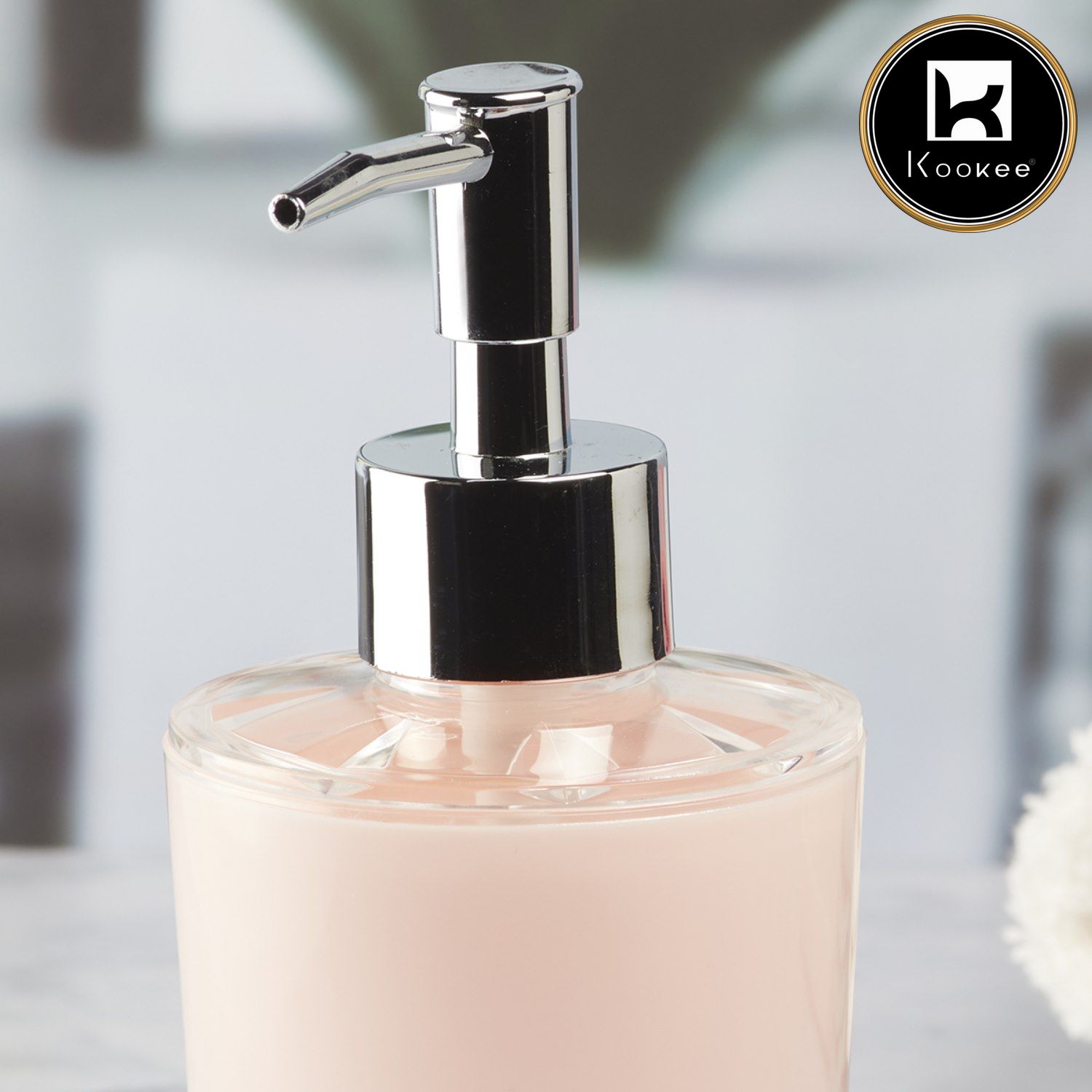 Kookee Acrylic Soap Dispensers, Pink, ART08650