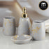 Ceramic Bathroom Set of 5 with Soap Dispenser (11048)