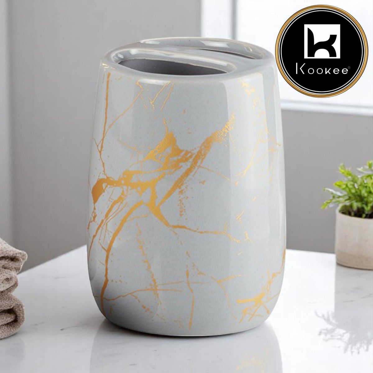 Ceramic Toothbrush Holders, 1 piece (8684-TH)