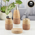 Ceramic Bathroom Accessories Set of 4 with Soap Dispenser (8806)