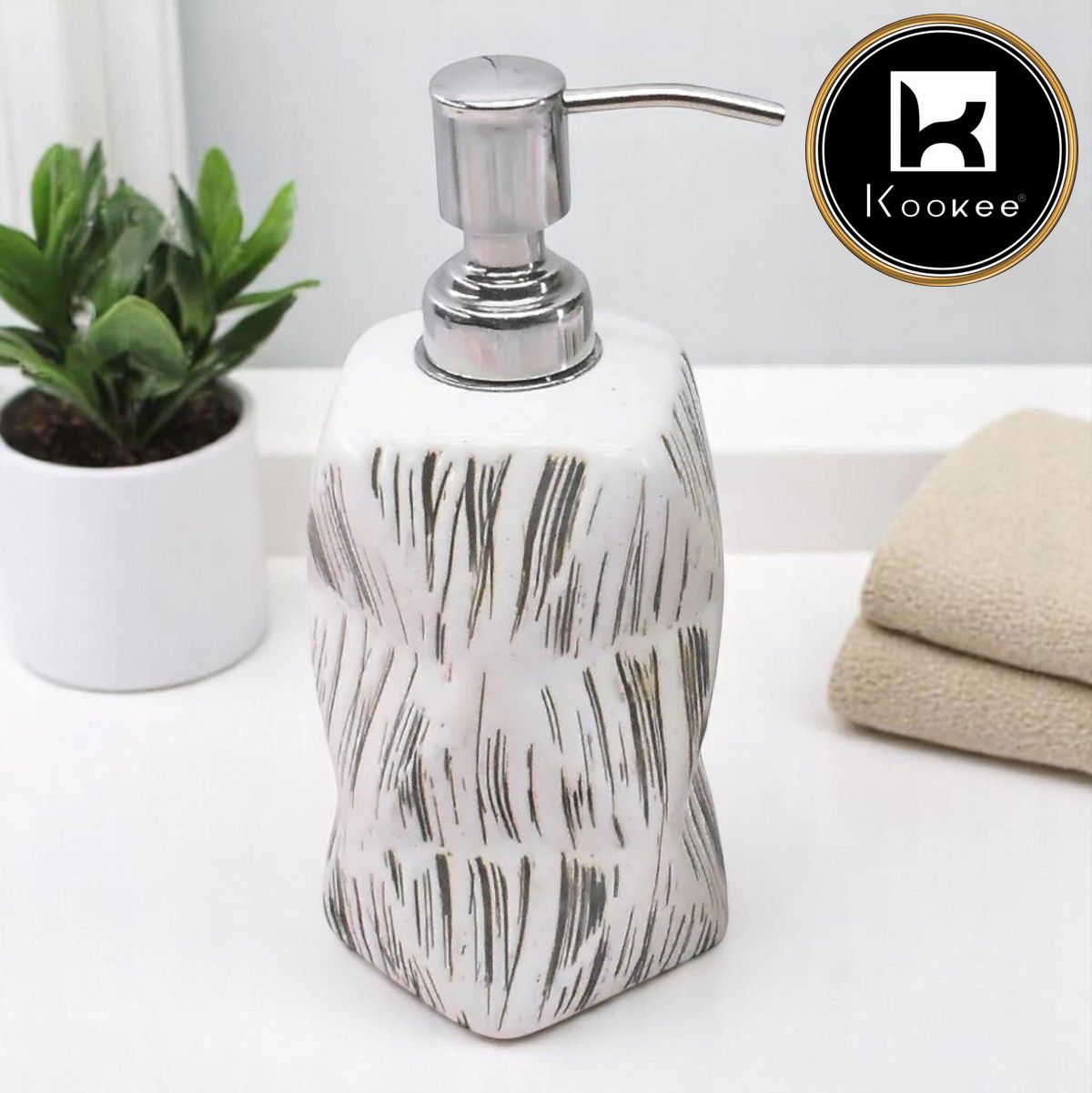 Kookee Ceramic Soap Dispensers, 1 piece (8901-SD)