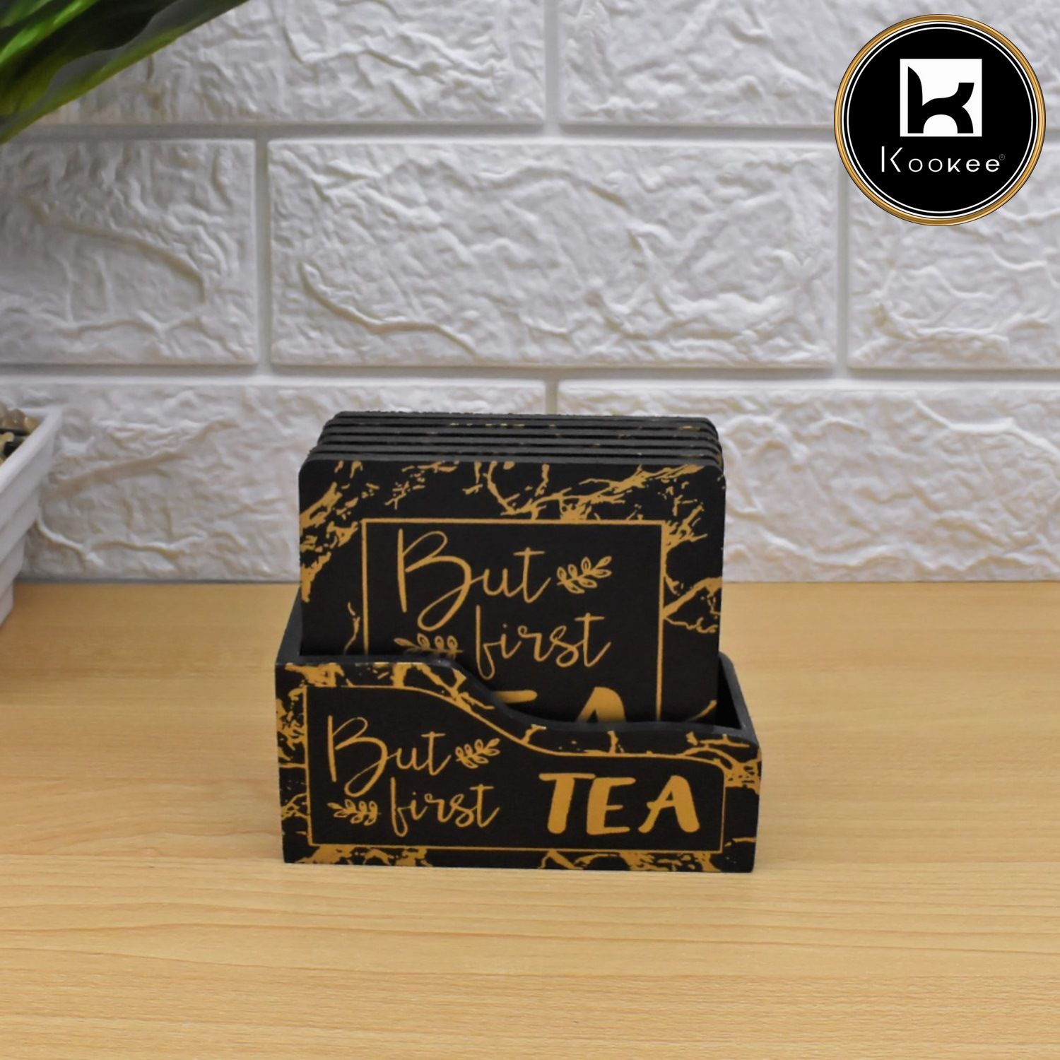 Kookee Coasters, Black, ART08945