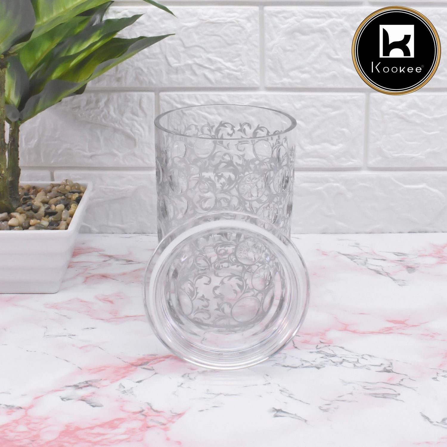 Kookee Canister Jars (Acrylic), Silver, ART08947
