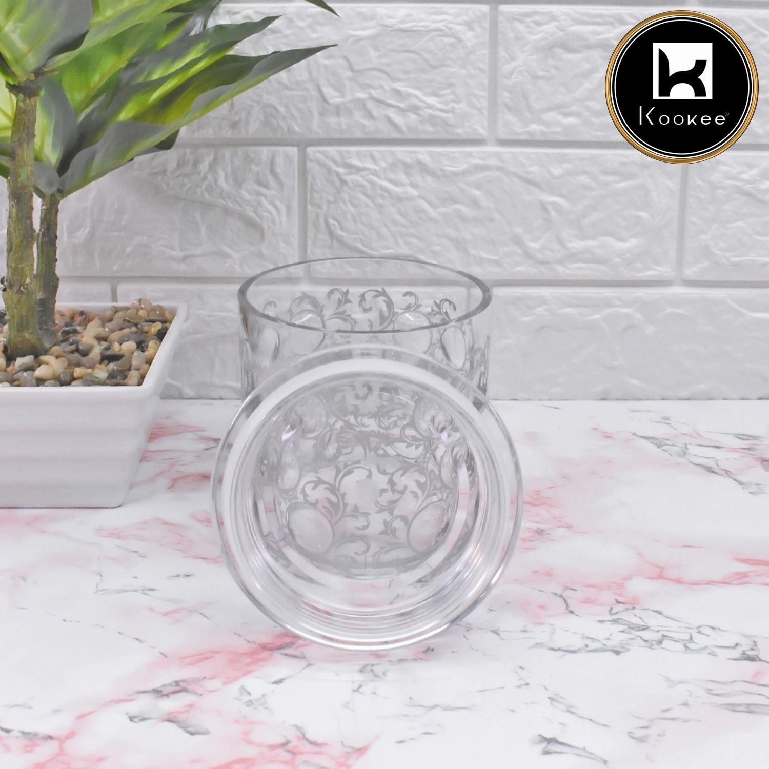 Kookee Canister Jars (Acrylic), Silver, ART08950