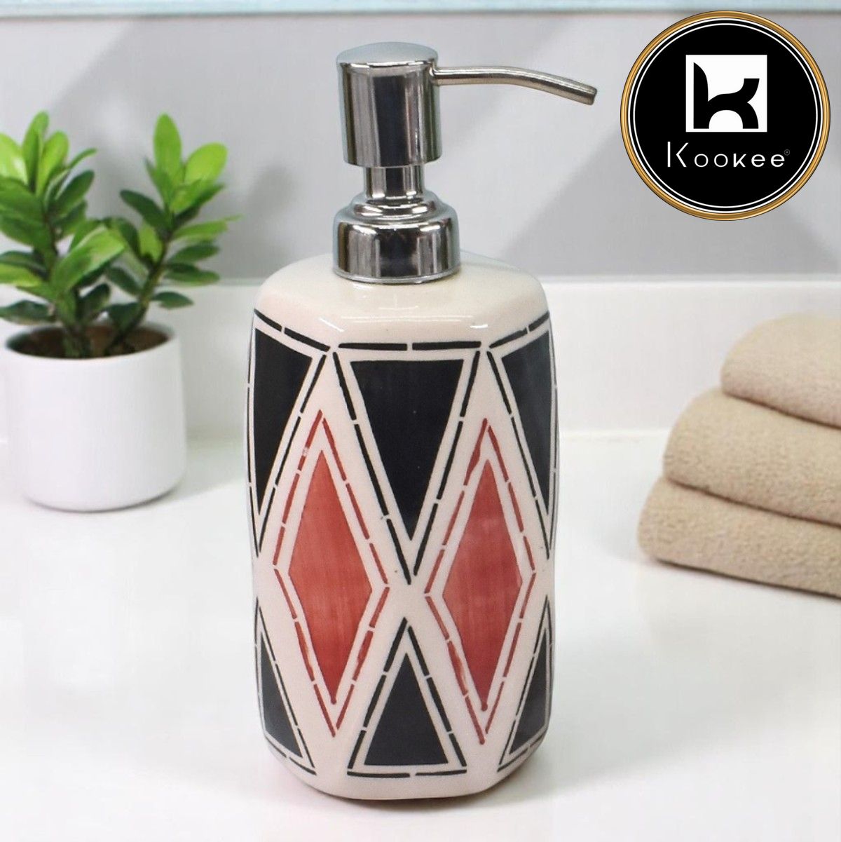 Kookee Ceramic Soap Dispensers, 1 piece (8992-SD)