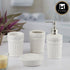 Ceramic Bathroom Set of 4 with Soap Dispenser (9596)