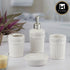 Ceramic Bathroom Set of 4 with Soap Dispenser (9596)