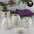 Ceramic Bathroom Set of 4 with Soap Dispenser (9599)