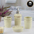 Ceramic Bathroom Set of 4 with Soap Dispenser (9601)