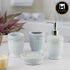 Ceramic Bathroom Set of 4 with Soap Dispenser (9602)