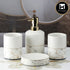 Ceramic Bathroom Accessories Set of 4 with Soap Dispenser (9603)