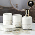 Ceramic Bathroom Accessories Set of 4 with Soap Dispenser (9603)