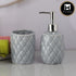 Ceramic Bathroom Accessories Set of 2 with Soap Dispenser (9604)