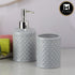 Ceramic Bathroom Accessories Set of 2 with Soap Dispenser (9605)