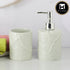 Ceramic Bathroom Accessories Set of 2 with Soap Dispenser (9606)