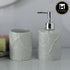 Ceramic Bathroom Accessories Set of 2 with Soap Dispenser (9607)