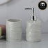 Ceramic Bathroom Accessories Set of 2 with Soap Dispenser (9609)