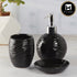 Ceramic Bathroom Accessories Set of 3 with Soap Dispenser (9614)