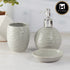 Ceramic Bathroom Accessories Set of 3 with Soap Dispenser (9616)