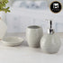 Ceramic Bathroom Accessories Set of 3 with Soap Dispenser (9616)