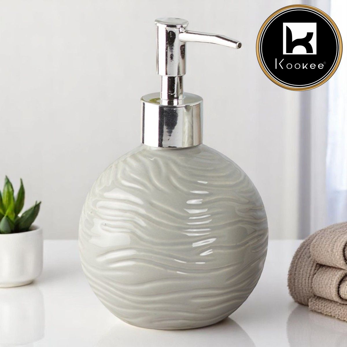 Kookee Ceramic Soap Dispensers, 1 piece (9616-SD)