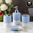 Ceramic Bathroom Set of 4 with Soap Dispenser (9621)