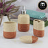 Ceramic Bathroom Set of 4 with Soap Dispenser (9622)