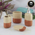 Ceramic Bathroom Set of 4 with Soap Dispenser (9622)