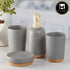 Ceramic Bathroom Set of 4 with Soap Dispenser (9625)