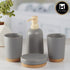 Ceramic Bathroom Set of 4 with Soap Dispenser (9625)