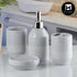 Ceramic Bathroom Set of 4 with Soap Dispenser (9626)