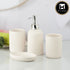 Ceramic Bathroom Set of 4 with Soap Dispenser (9631)