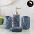 Ceramic Bathroom Set of 4 with Soap Dispenser (9632)