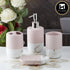 Ceramic Bathroom Set of 4 with Soap Dispenser (9634)