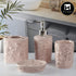 Ceramic Bathroom Set of 4 with Soap Dispenser (9636)