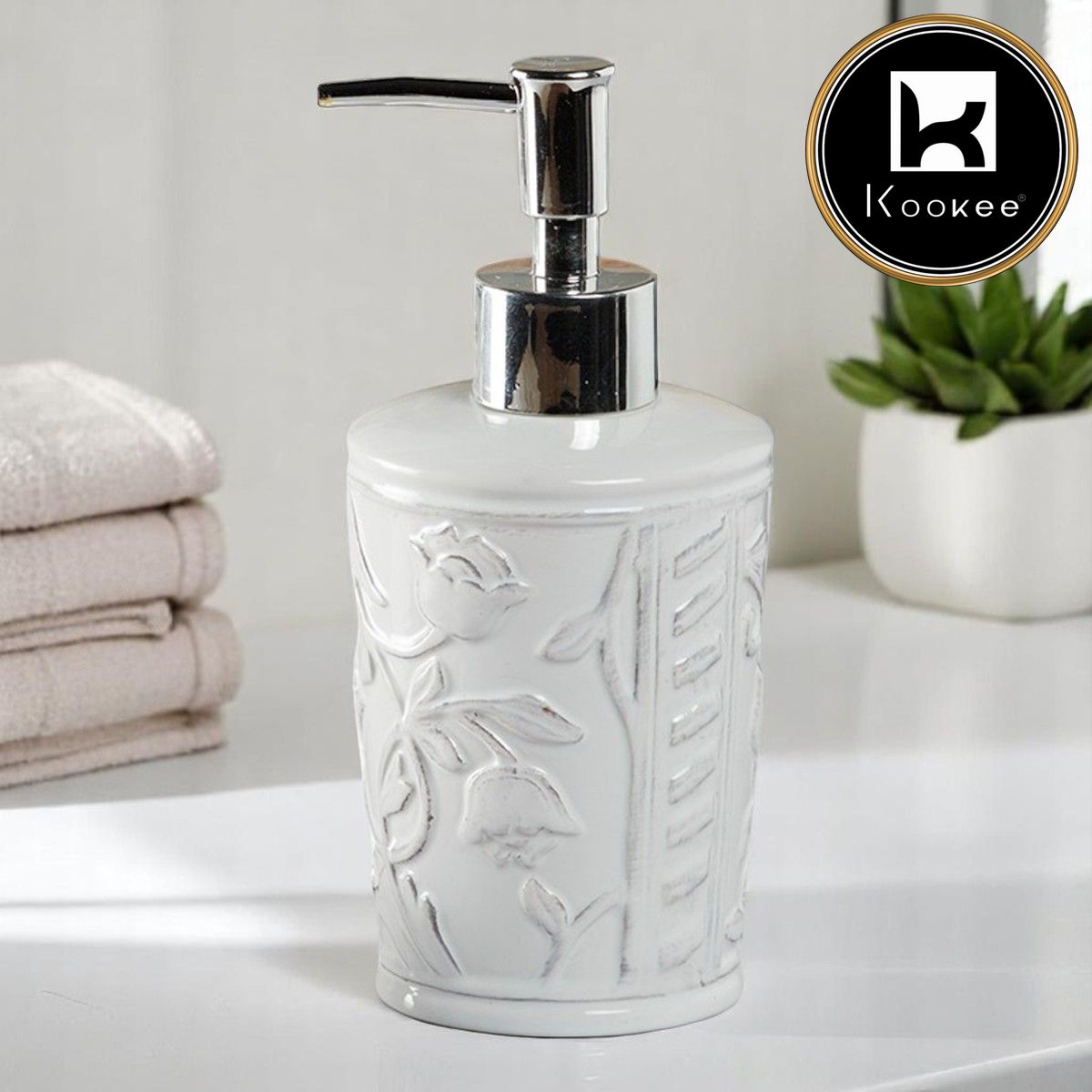 Kookee Ceramic Soap Dispensers, 1 piece (9637-SD)