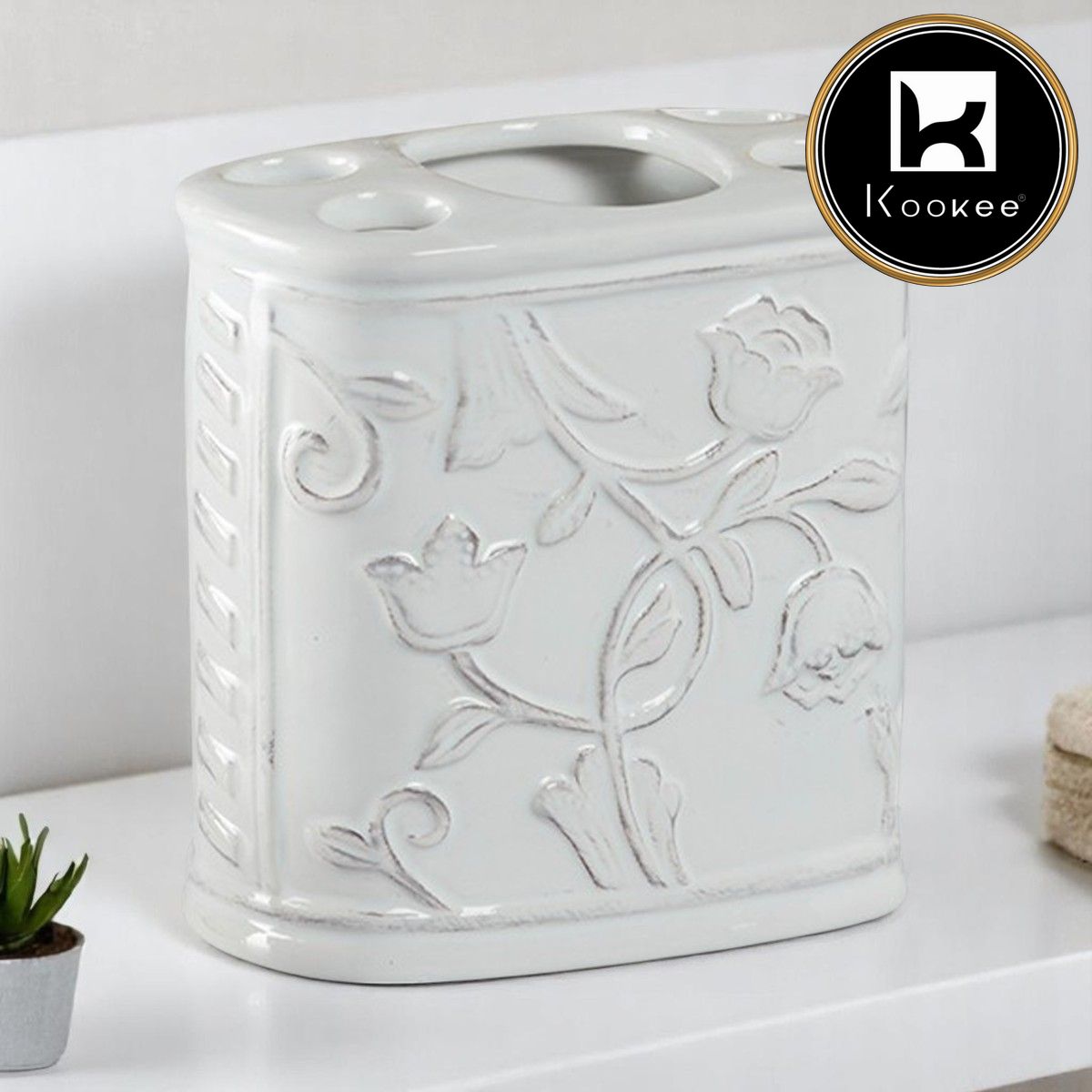 Ceramic Toothbrush Holders, 1 piece (9644-TH)