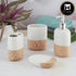 Ceramic Bathroom Set of 4 with Soap Dispenser (9641)