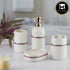 Ceramic Bathroom Set of 4 with Soap Dispenser (9643)