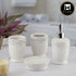 Ceramic Bathroom Set of 4 with Soap Dispenser (9645)