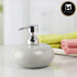 Ceramic Soap Dispenser for handwash for Bathroom, Grey, (Set of 1) (9656)