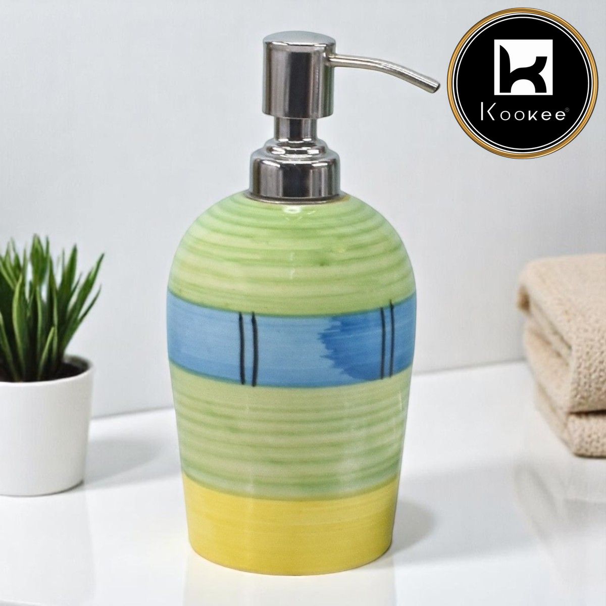 Kookee Ceramic Soap Dispensers, 1 piece (9675-SD)