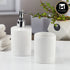 Ceramic Bathroom Accessories Set of 2 with Soap Dispenser (9716)