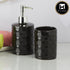 Ceramic Bathroom Accessories Set of 2 with Soap Dispenser (9721)