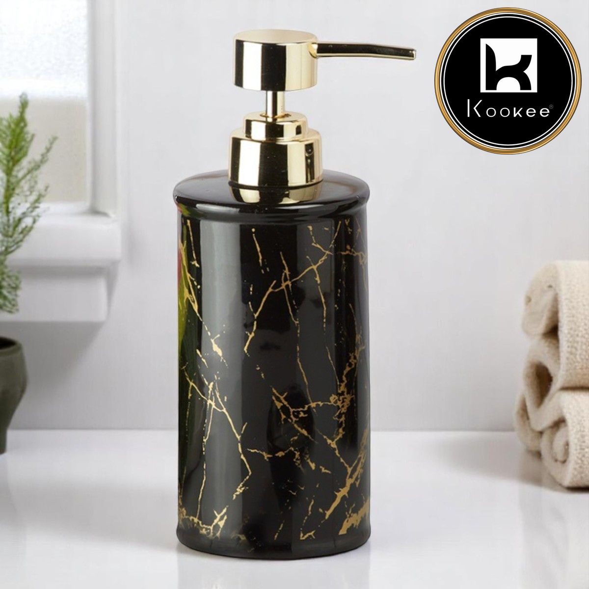 Kookee Ceramic Soap Dispensers, 1 piece (9728-SD)