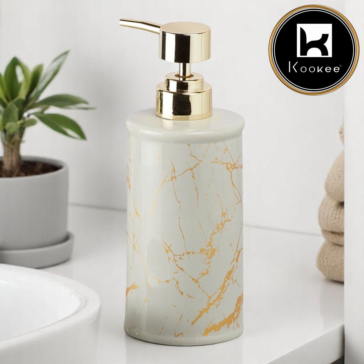 Kookee Ceramic Soap Dispensers, 1 piece (9731-SD)